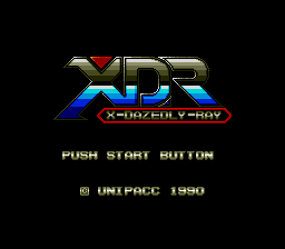 XDR - X-Dazedly-Ray Title Screen